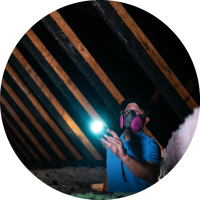 Attic Inspection For Bats In The Attic.